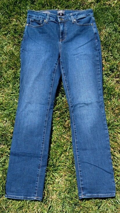 NYDJ Denim - NYDJ Marilyn Straight Lift Tuck Technology Jeans Women's Size 10 Cooper Wash